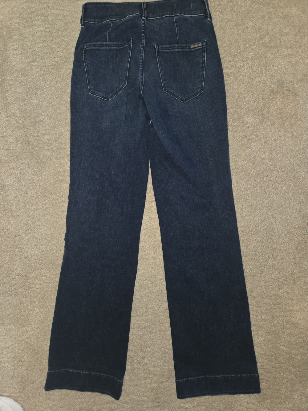 White House Black Market Hi Rise Wide Leg Jeans Rhinestones Jeans Size 2 - Picture 5 of 7